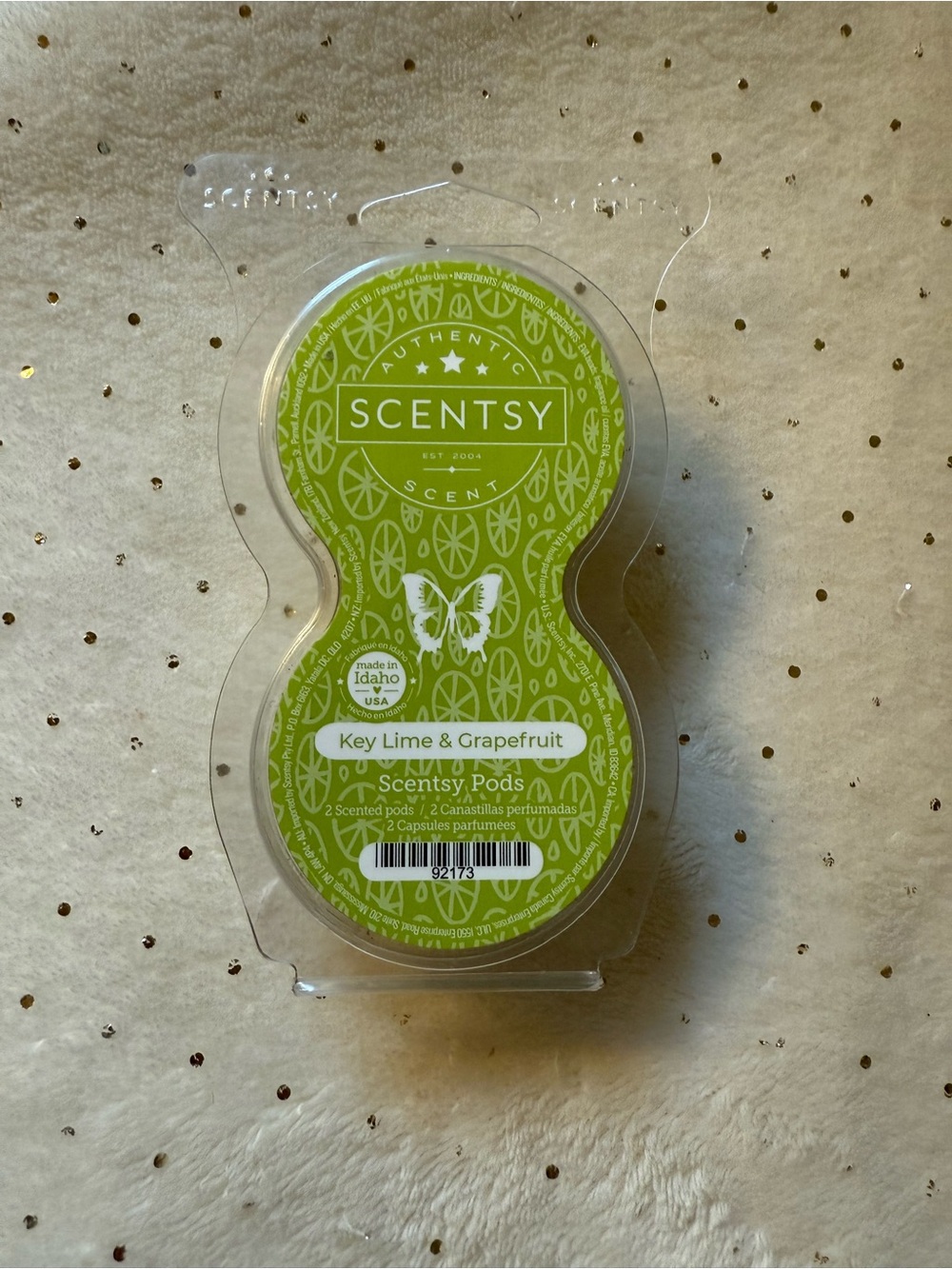 Scentsy Key Lime & Grapefruit Scented Wax Pods - Green